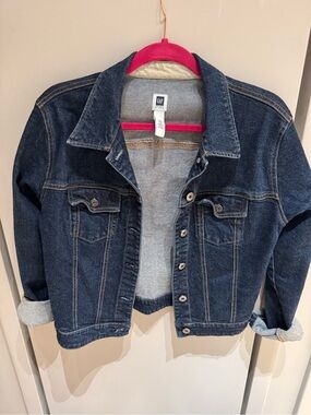 GAP Dark Blue Denim Jacket with Chest Pockets